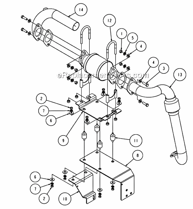 Page E Diagram and Parts List for MK-4024HY  MK Diamond Concrete Saw